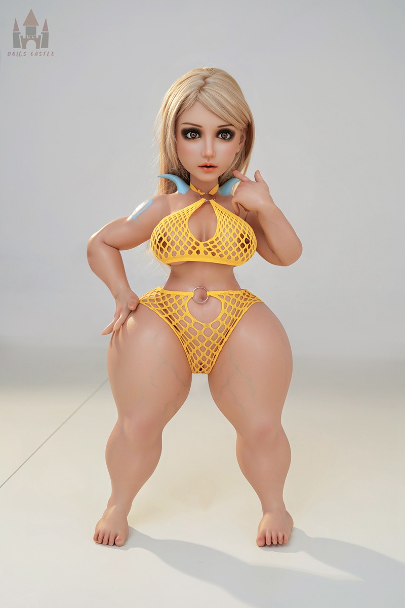 Size 1/2 BBW Life-like E-cup Nature Silicone Body Head Sex Doll