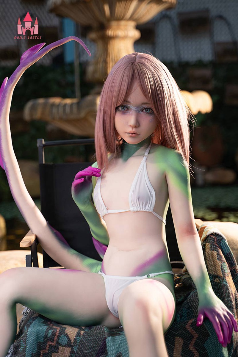 Size 1/2 Life-like Nature Small Breast Silicone Body Head Sex Doll - Image 3